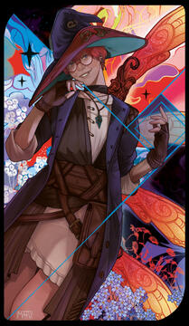 Four of Wands by Mafuriah